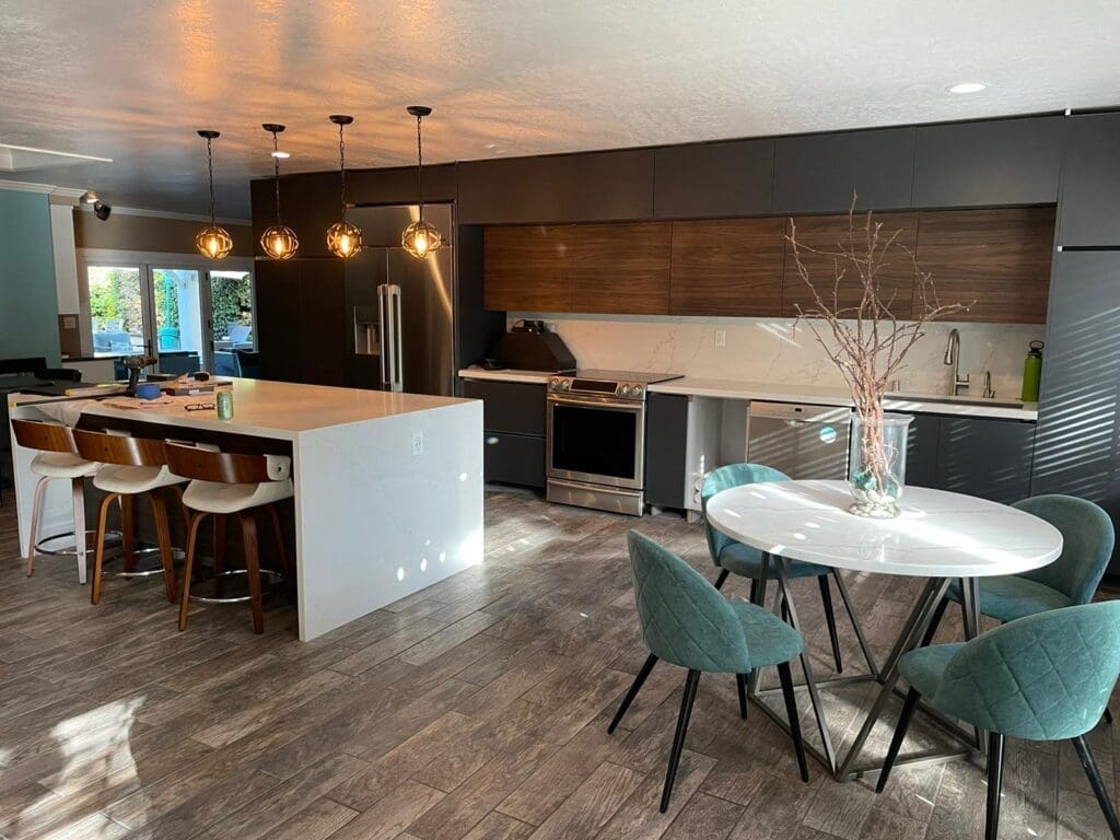 After | Kitchen with structural wall removal